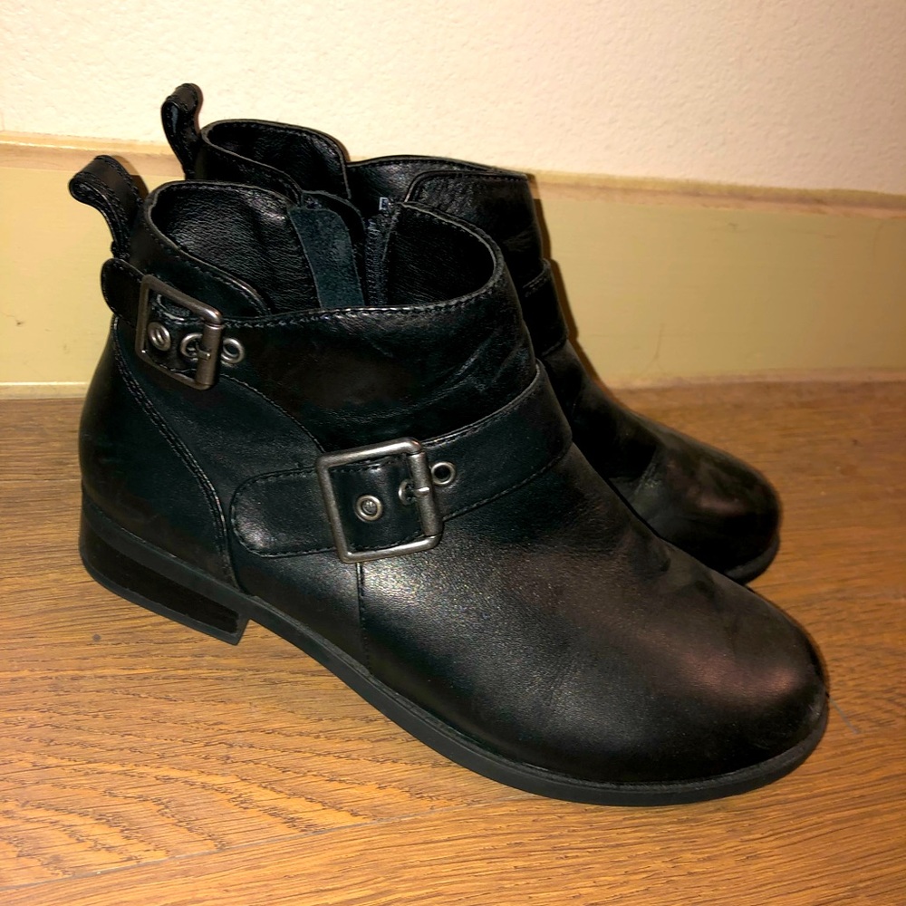 Black ankle boots